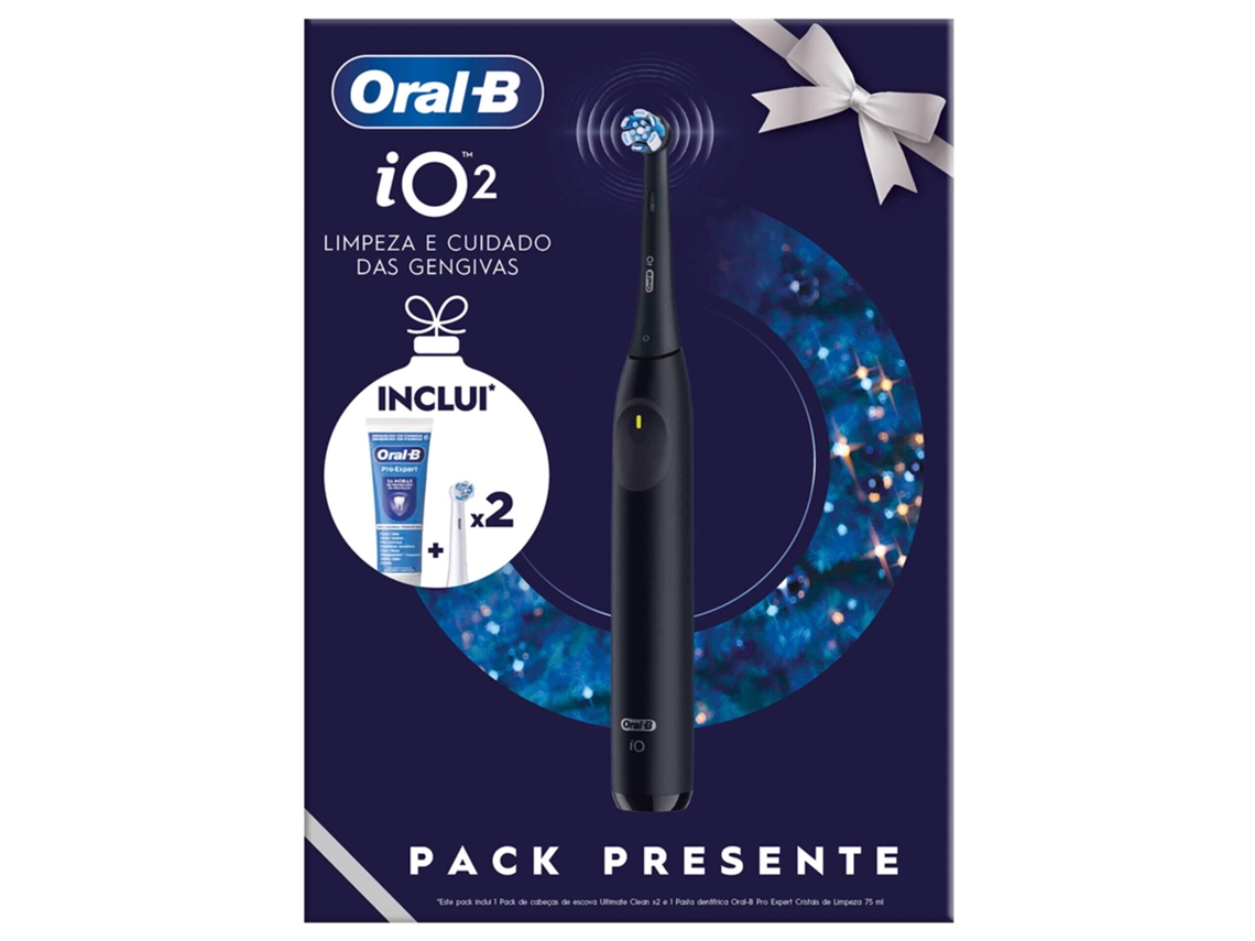 Coffret Escova De Dentes Elétrica Io2 Preta Oral B