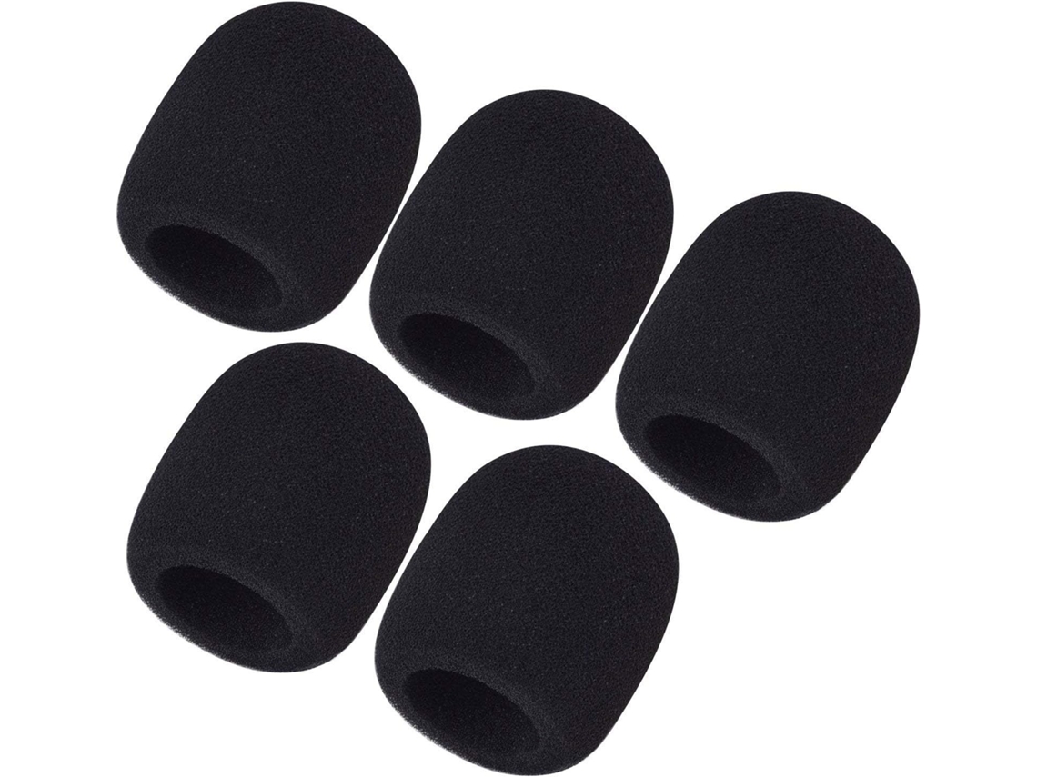 Pacote com 5 Capas de Espuma para Microfones de Mão AQUAFORGE (pacote com 5)