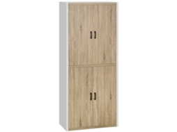 Despensa de Cozinha em MDF com 4 Prateleiras Ajustáveis e 4 Portas 80x40x182cm BTFORUS