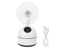 Ventilador Usb Carregável Mini Desktop Branco com Humidificação