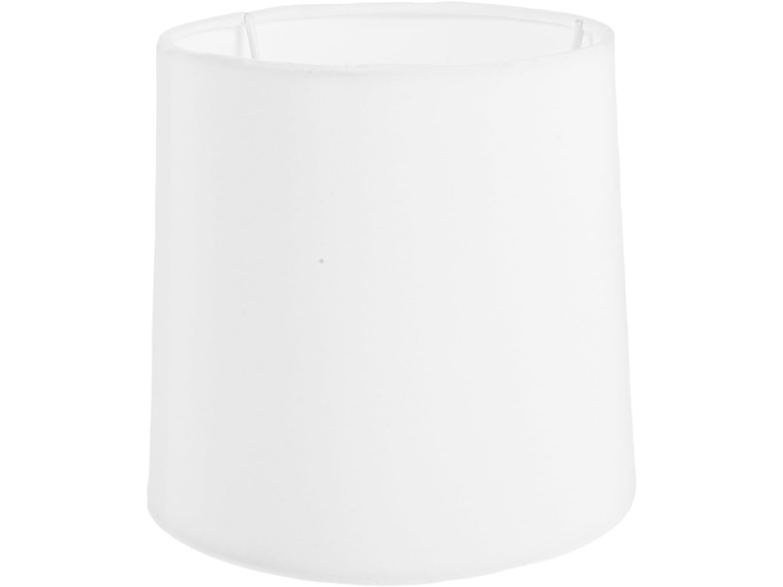 Abajur Cilíndrico De Tecido Branco Para Luminárias De Teto E Parede.