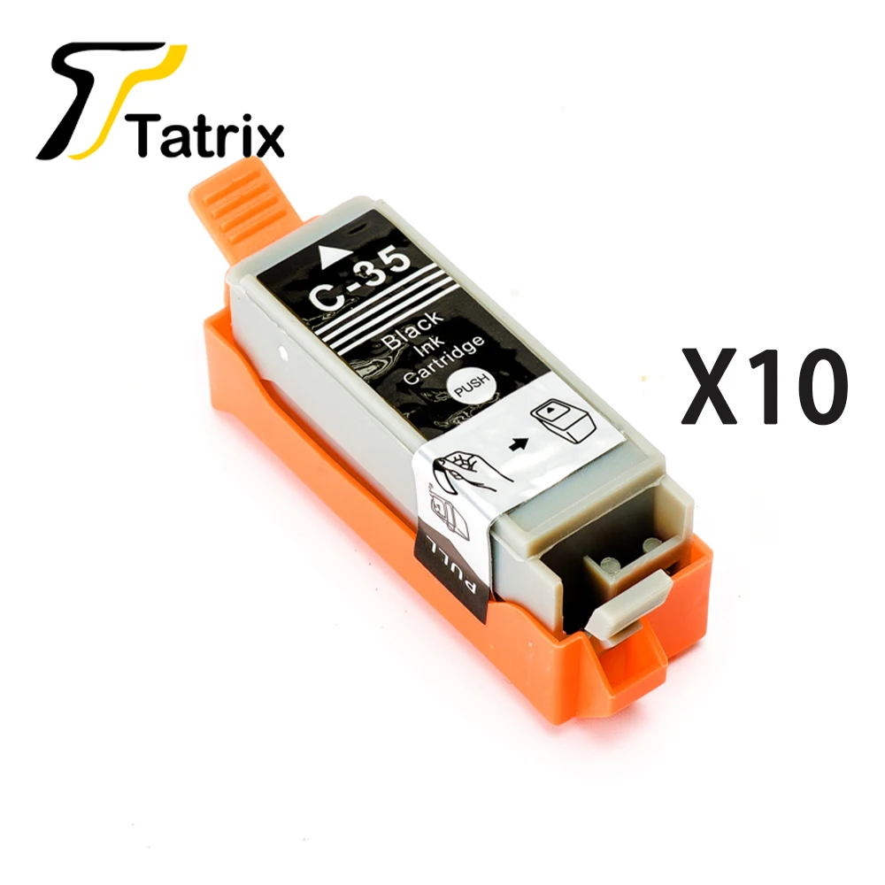 10pcs Bk Pgi35 Cli-36 Para Canon Pixma Ip100 Ip110 Ip100b Tr150 Printer
