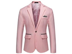 CHAQUETA CASUAL MYSTDIY com Botão Solteiro e Solapa Aumentada, Estilo Jovem e Popular