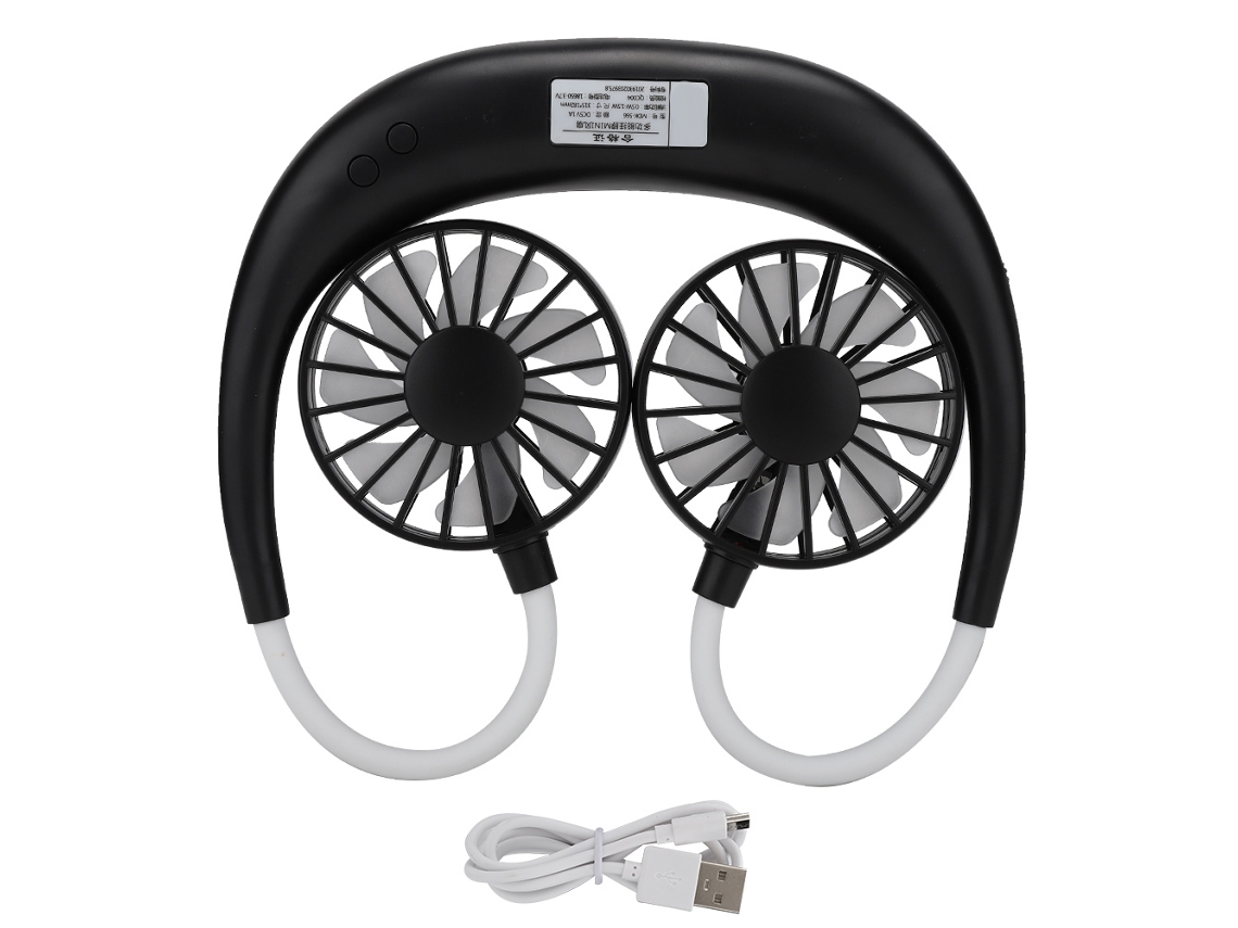 Ventilador de Pescoço EOOCOO (recarregável Via Usb, Plegável com Luz)