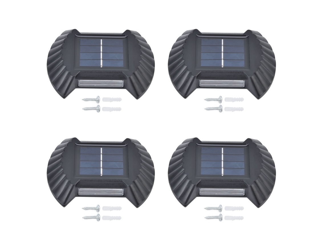 Rebe-4 Conjuntos De Luz Solar De Parede Impermeável Led Multifuncional Para Pátio Jardim Exterior Rua Luz Branca