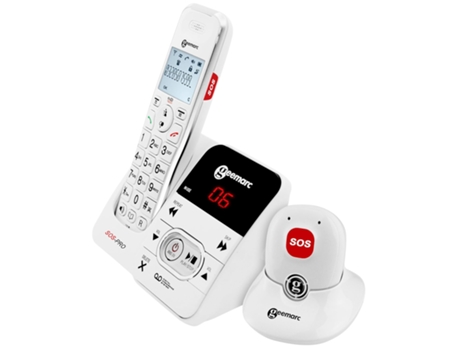 Telefone Para Idosos Com Sos Medallion Amplidect 295 Sos Pro Branco Geemarc