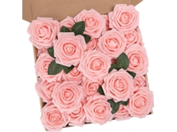 KOFIHETY Rosas Artificiais Requintadas, O Tom De Marfim Acrescenta Elegância À Decoração De Casamento Diy, A Espuma De Látex Suave Garante Uma Cor Vibrante Rea