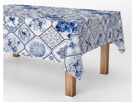 Toalha de mesa em rolo Exma Antimanchas Azul Cerâmica 140 cm x 25 m