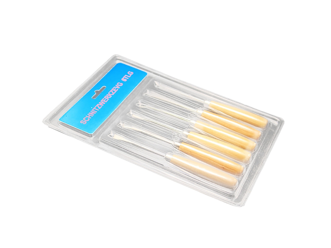 Yuru kit de 6 Talheres de Carpintaria em Madeira Profissional Aço Carbono Endurecido No.45 Ferramenta Manual
