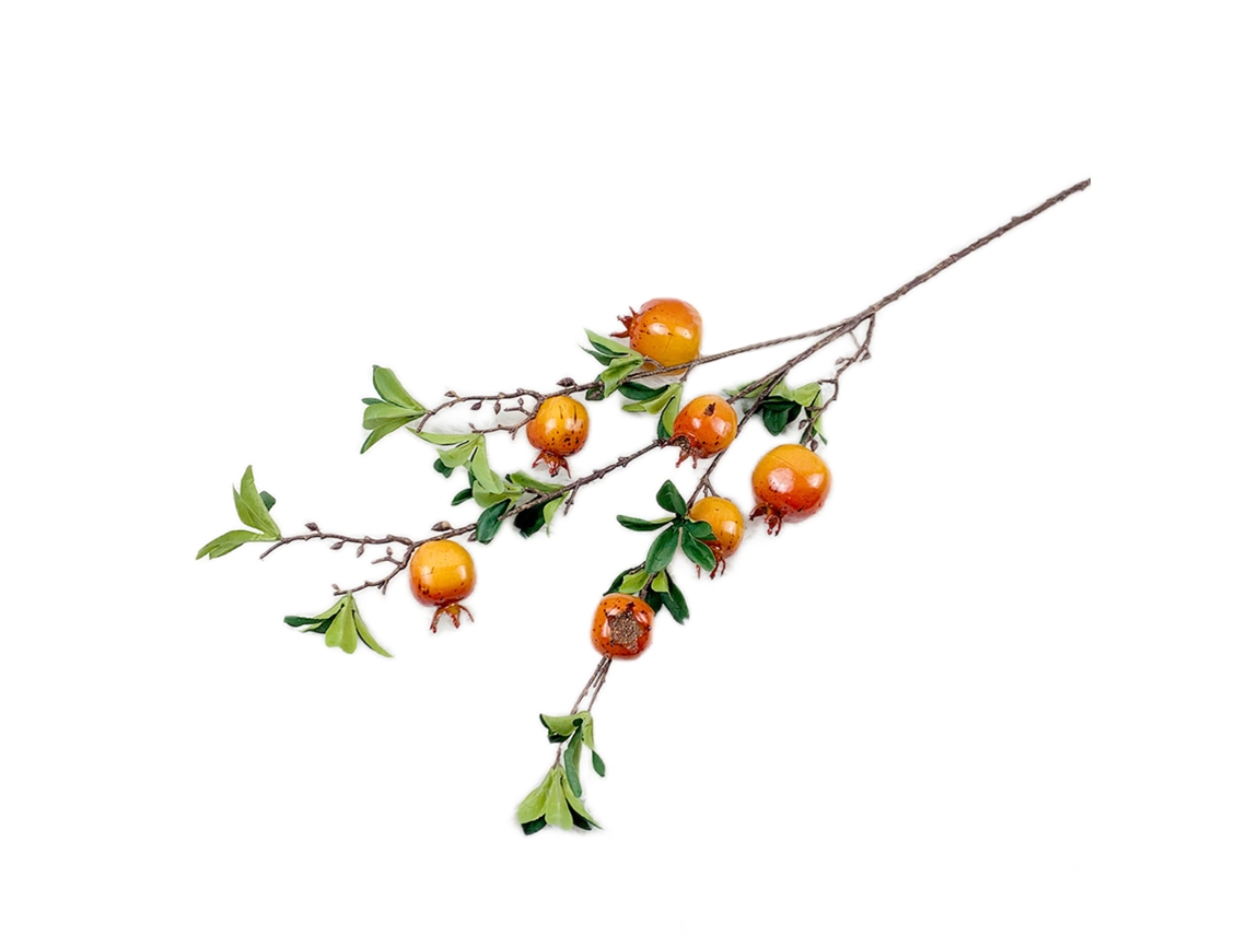 Fruta Artificial Laranja e Romã com Aproximadamente 92cm de Altura para Decoração LAXISCREED