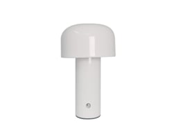 Luminária de mesa de metal Semi Fio com sensor de toque, 3 núcleos, regulável, adequada para quartoescrivaninhacafé Zeuxo (branco)