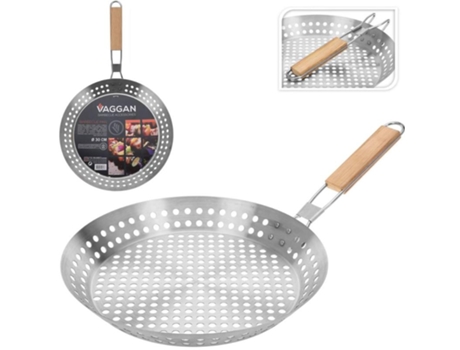 Sarten barbacoa plegable agujeros 30cm