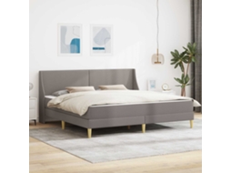 Vidaxl Estrutura De Cama Com Colchão 2 Unid. Capa Removível