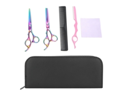 Conjunto De Tesouras De Corte De Cabelo Profissional Com Peigne E Estojo Para Barbearia E Uso Diário 6 Polegadas
