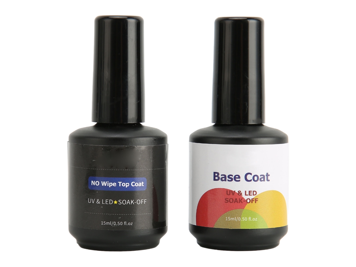 Set De Base Y Top Coat Profesional Para Uñas Con Brillo Duradero Y Efecto Largo Duración Para Salones De Uñas Y Arte De Uñas