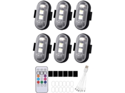 Luz Estroboscópica Com Controle Remoto, Luzes Estroboscópicas Led Sem Fio Com Controle Remoto, Carregamento Usb À Prova