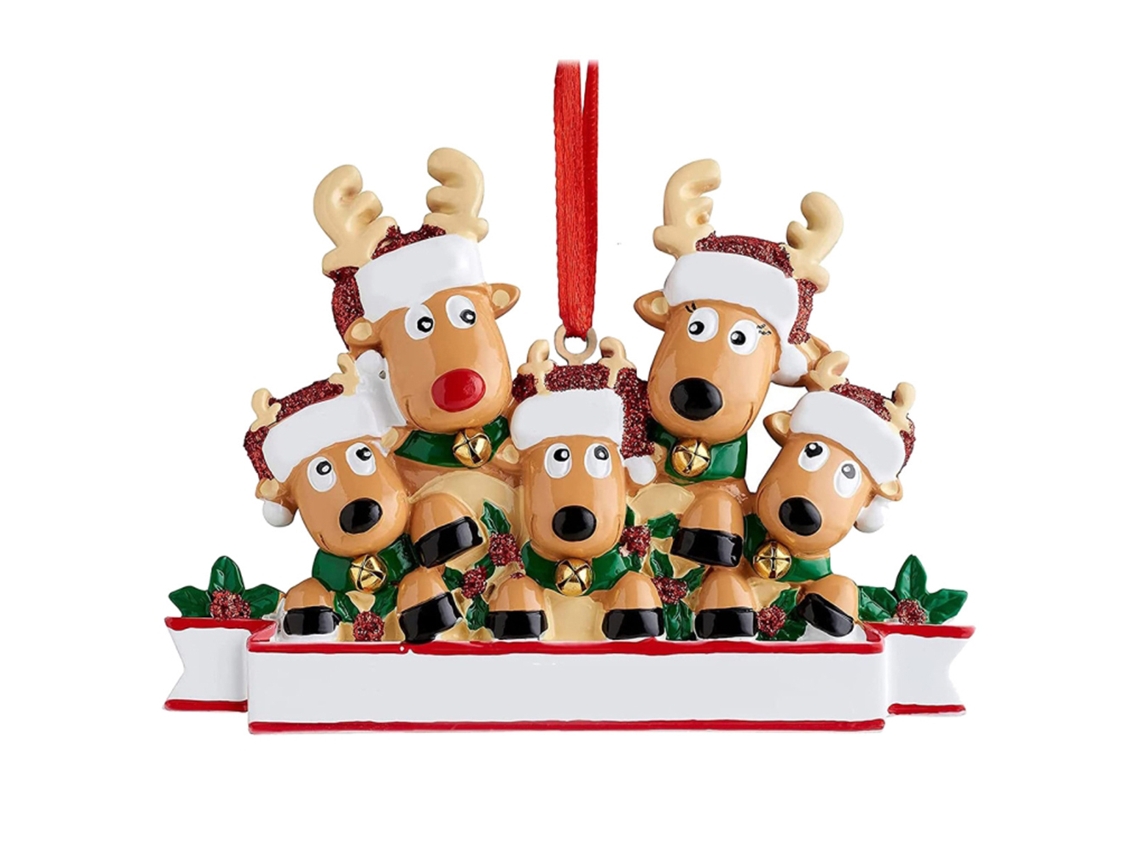 Conjunto de enfeites de Natal com renas para árvore LAXISCREED