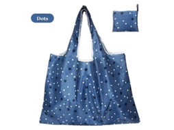 Bolsa Grande de Tecido Oxford Grosso, Ombro Grande, Ecológica, Reutilizável, Portátil, Feminina Dob Rável, Compras. GOKOCO