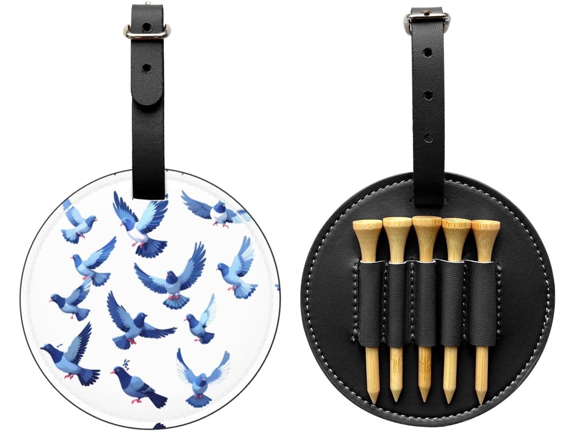 Bolsa para Tees Pixel Pigeon Swarm, preta, fácil de transportar e eficiente, S/MARCA