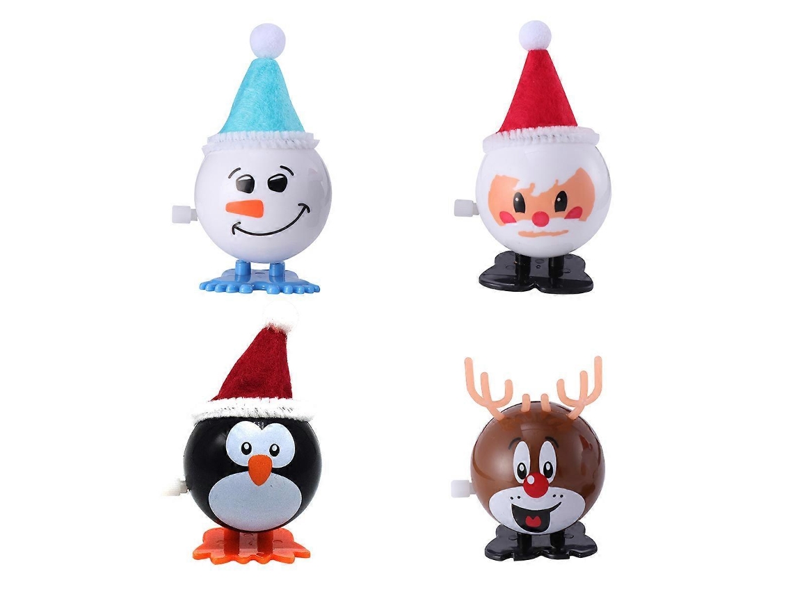 Brinquedo De Corda De Natal Com Boneco De Neve Vermelho