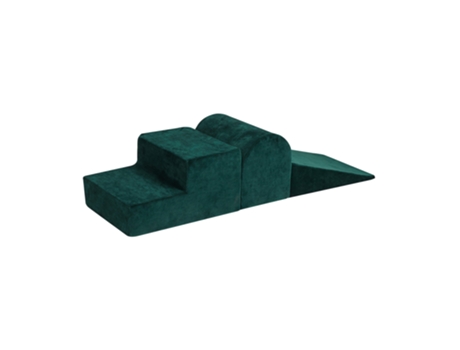Conjunto de Jogos para Bebé em Espuma MEOWBABY 3 Elementos Veludo Verde Escuro