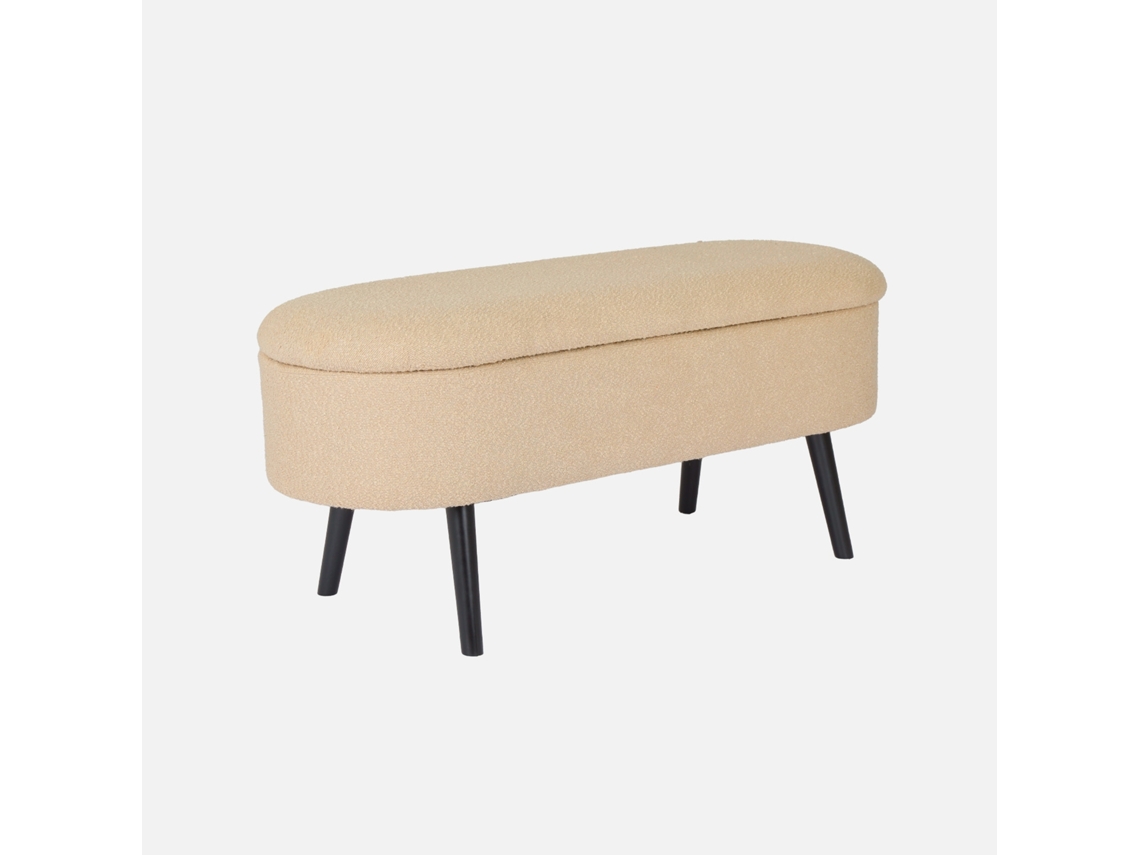 Cama Extremidade Revestimento Boucle SWEEEK Textura em boucle Bege (50x44x112)