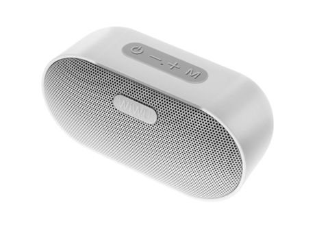 Caixa De Som Bluetooth Autonomia 6h À Prova Dágua Ipx6 Compacta Alça Branco Wiwu