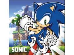 Toalha Infantil Sonic The Hedgehog Island Sonic The Hedgehog 30x30cm