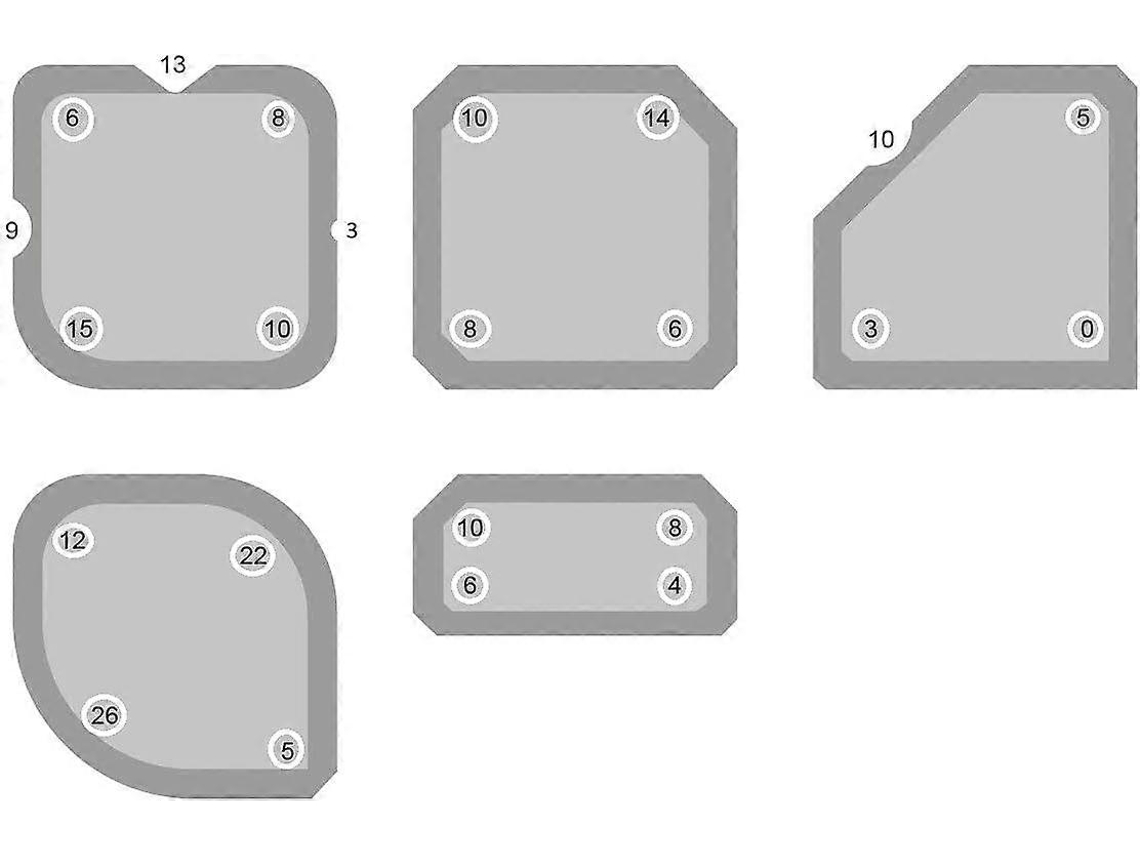 Conjunto de 5 Lixadores de Juntas para Silicone e Acrílico Ferramenta Essencial para Lixamento Sem Água com Sabão Ou Fita