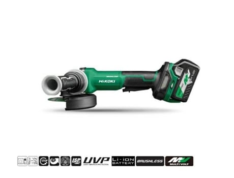Rebarbadora 36v G3613dvfwqz 125mm 2x2.5ah Bl Multivolt Hitsystem Hikoki interruptor de segurança