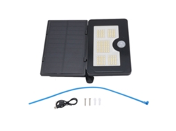 Lâmpada solar led externa com sensor de movimento Ip65 projeção de segurança jardim, pátio, varanda | S/MARCA