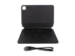 Teclado Com Controle Por Toque Por Aderência Magnética Bt Com Capa Protetora Para Air 4/5 Preto