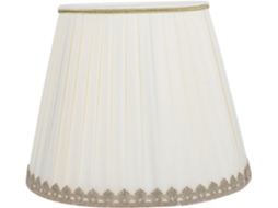 Abajur De Mesa Em Tecido Branco Com Estrutura Metálica, Estilo Moderno E Elegante.