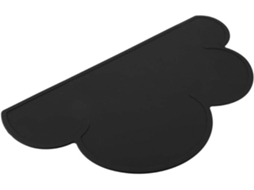 Tapete para Tigela de Comida de Gato, de Silicone para Cães, Gatos e Filhotes, Porta copos para Água Preto AQUAFORGE