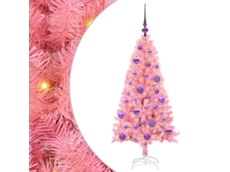 Conjunto 1 Árvore De Natal Vidaxl Rosa Pvc (120 Cm)