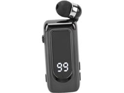 Fone De Ouvido Sem Fio Retrátil Amonida, Fone De Ouvido Estéreo Lapela Com Microfone Cancelamento Ruído E Visor Led