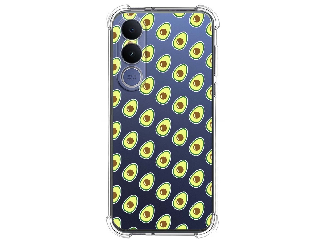 Capa Tumundosmartphone De Silicone À Prova De Choque Para Vivo V70 Fe Design De Abacate