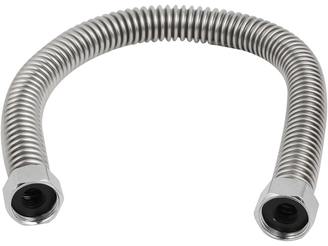 Mangueira Flexível e Estanque de Aço Inoxidável 40 Cm para Aquecedores Água Instantâneos CHABERLU