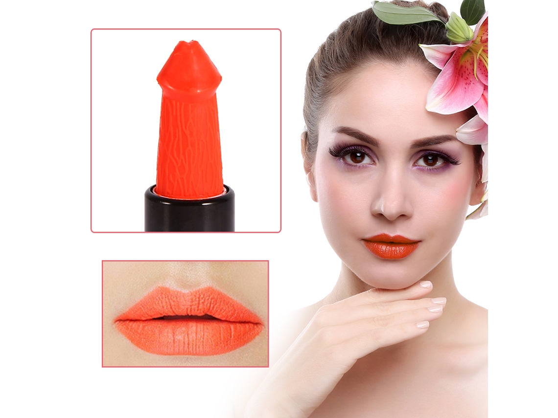 Batom Matte Para Mulher Moda Cor Laranja 7 Longa Duração Ferramenta De Maquiagem Labial