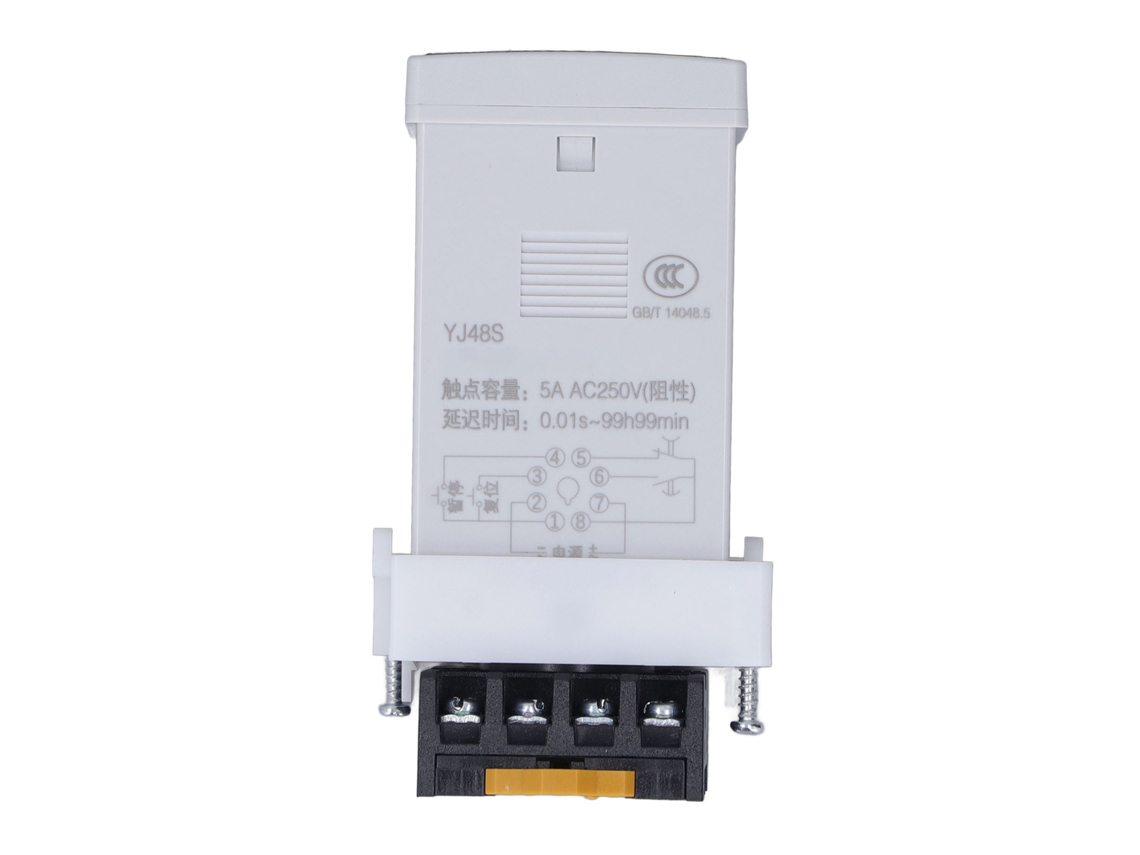 Relé de tempo programável com display digital, 8 pinos, delay timer para painéis de LED e néon DC24V YURU