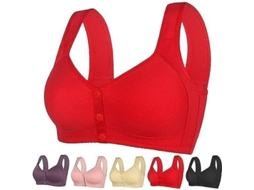 2026 sujetador Daisy para Mujer, Cierre Frontal Con Botones, Sin Armadura, Soportes Altos, Diseño Ergonómico Y Material Suave