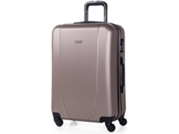 Mala de Viagem Média ITACA Abs Texturizado Dourado (70 L)