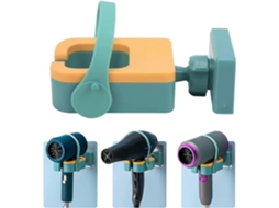 Suporte de Parede para Secador Cabelo, Plástico Giratório Cabelo. GOKOCO