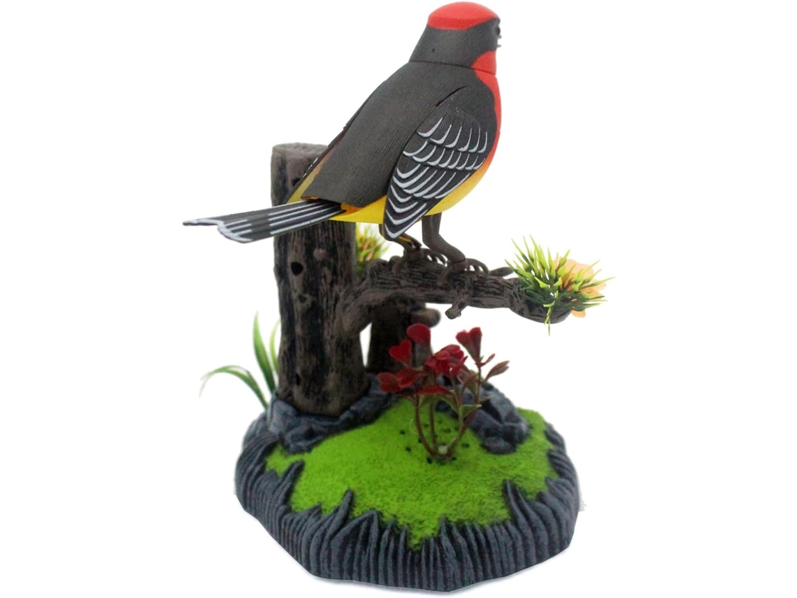 Pássaro Eletrônico Simulado Porta Lápis Musical De Brinquedo Para Crianças Animal Decorativo Móvel