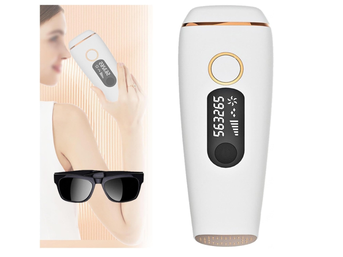 Barbeador a Laser Inteligente com Sensor de Toque Suave e Indolor Uso em Todo O Corpo DREAM5 T1 Branco