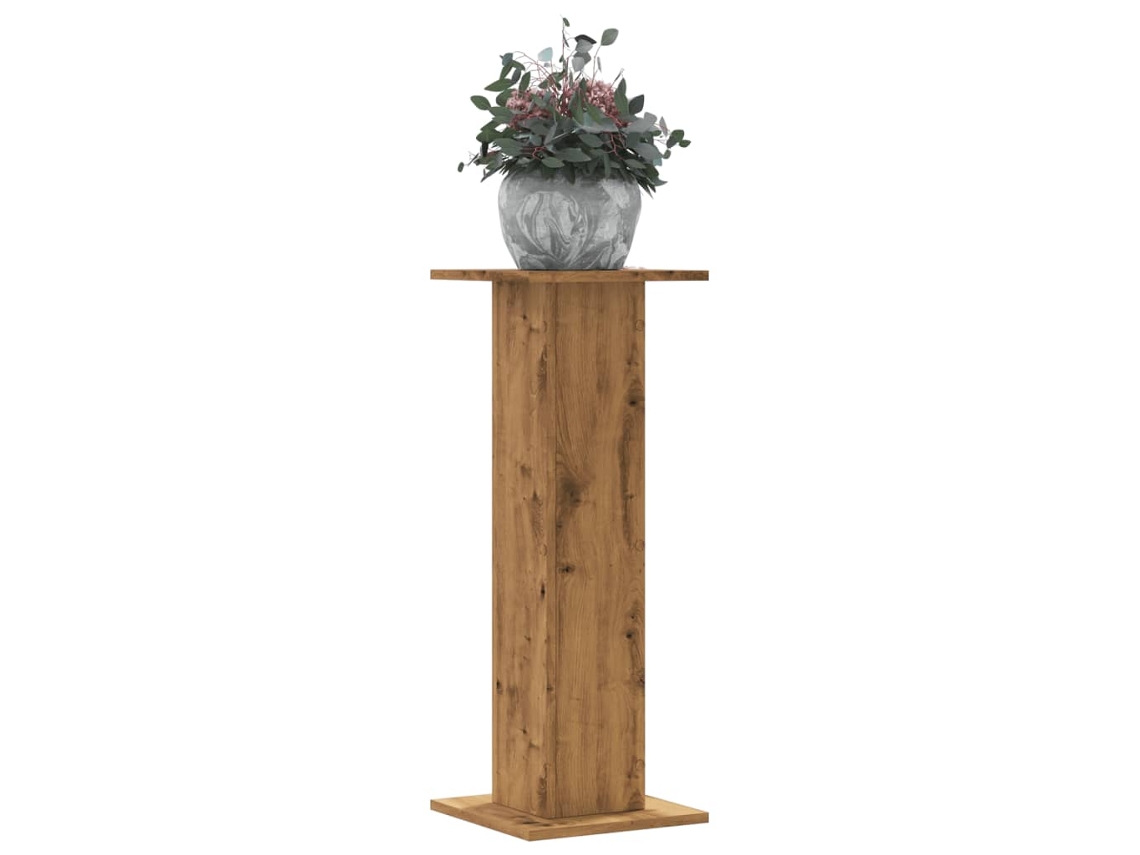 Vidaxl Suportes P/ Plantas 2 Pcs 30x30x80 Cm Derivados De Madeira