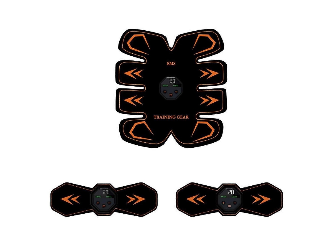 Aparelho de Treinamento Ems, Treinador Muscular Abdominal, Estimulador Muscular, Estimula Dor Portátil, para Tre Inam GOKOCO