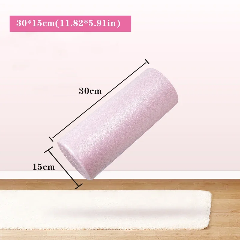 (rosa 30x15cm) Rolo De Espuma Para Yoga, Fitness, Pilates E Autotratamento De Fascite Dolorida