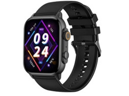 Bestvite 1,96 polegadas AMOLED HD 410 502 tela Bluetooth Smart Watch monitor de saúde preto