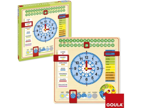 Brinquedo Educativo  Calendar Clock Big Size (Fr)